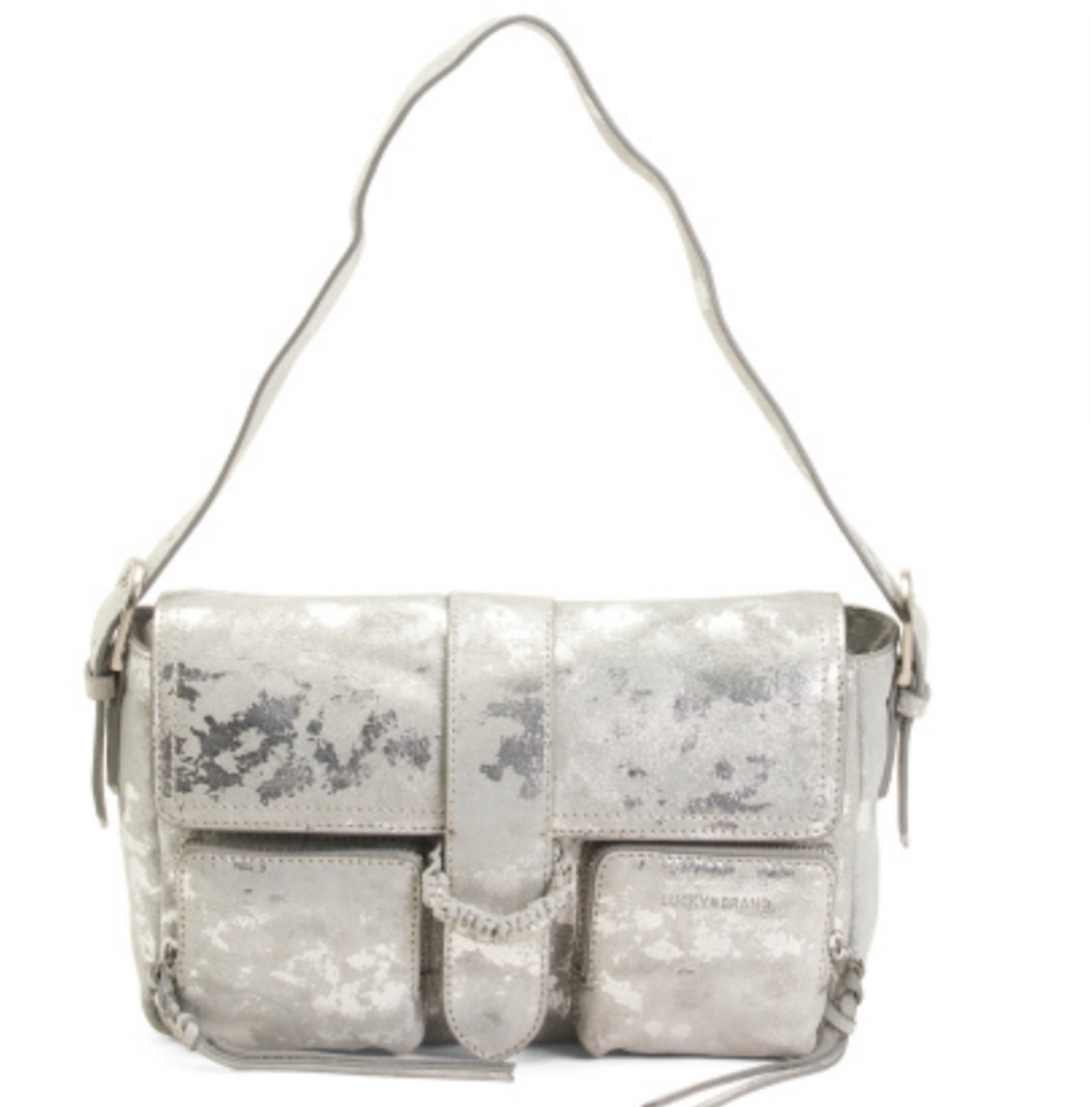 Lucky Brand Genuine Leather Ezra Shoulder Bag NWT